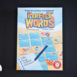 Perfect Words Spielschachtel auf schwarzem Hintergrund