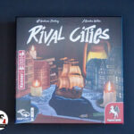 Rival Cities Spielschachtel auf schwarzem Hintergrund